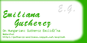 emiliana guthercz business card